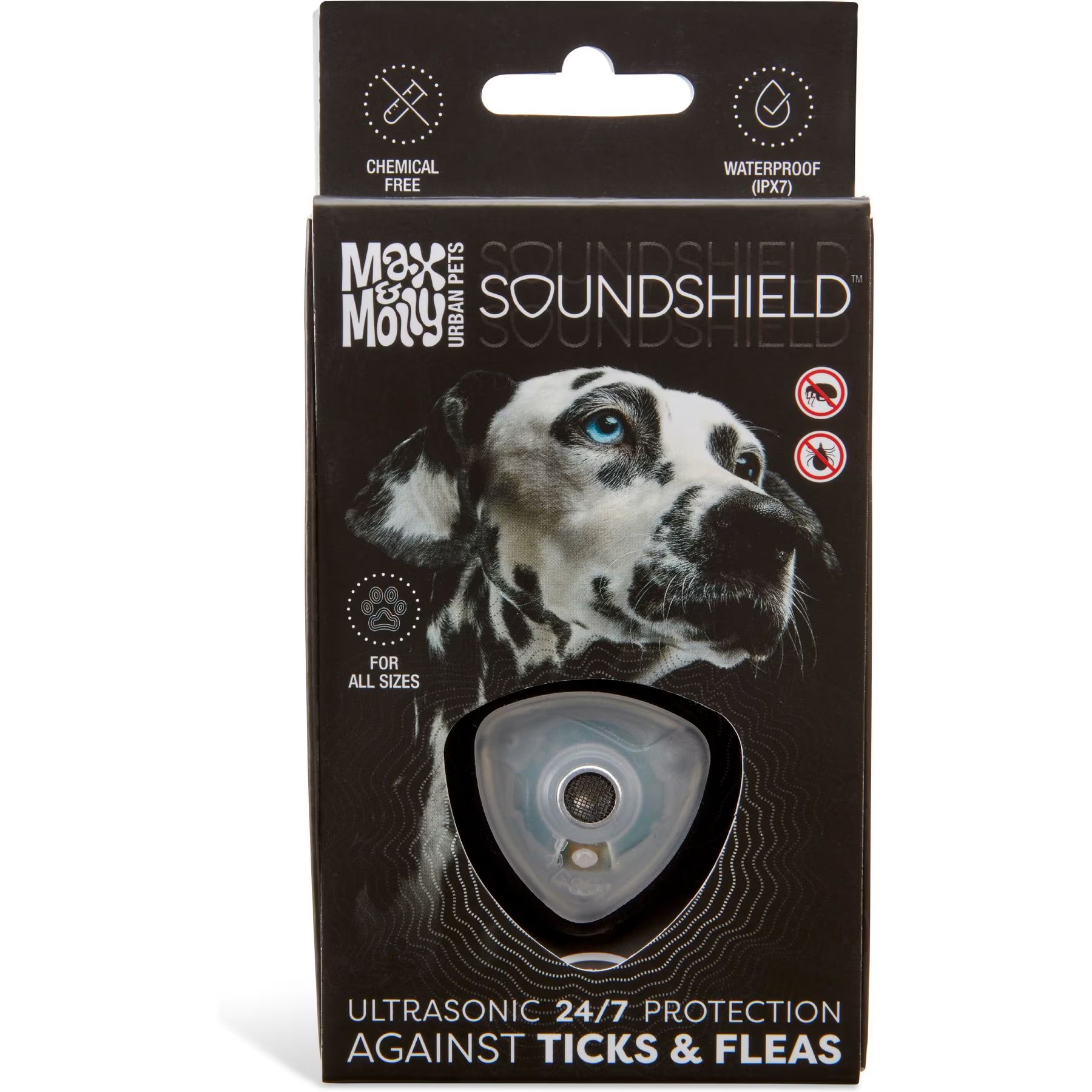Средство от клещей и блох ультразвуковое Max&Molly Soundshield 24/7 Ultrasonic Technology Against Ticks/Fleas Black (24763149) - фото 2