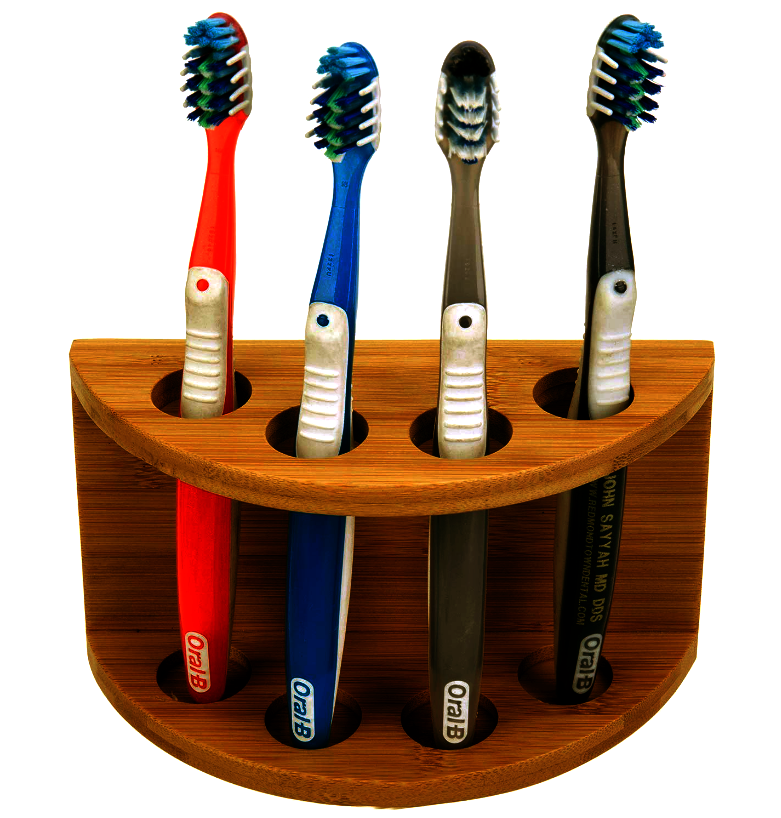 Органайзер для зубных щеток из дерева Эсуэйра Охра (ОЗЩ-000704)