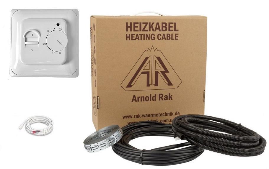 Теплый пол кабельный Arnold Rak двухжильный ЕС-15 135 м 2025 Вт 10,8- 13,5 м2