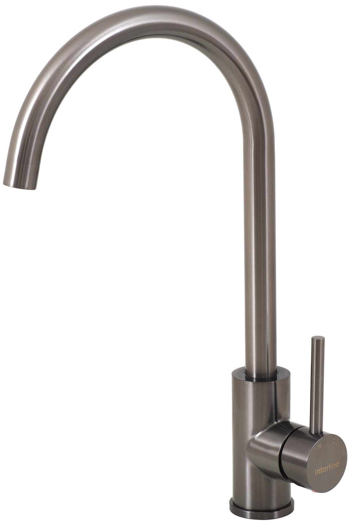 Смеситель для кухни RING Графит (19497)