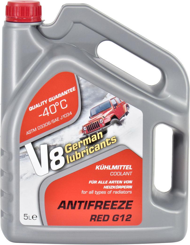 Антифриз V8 G12 від -40 до +110 5 л Red (0100074)