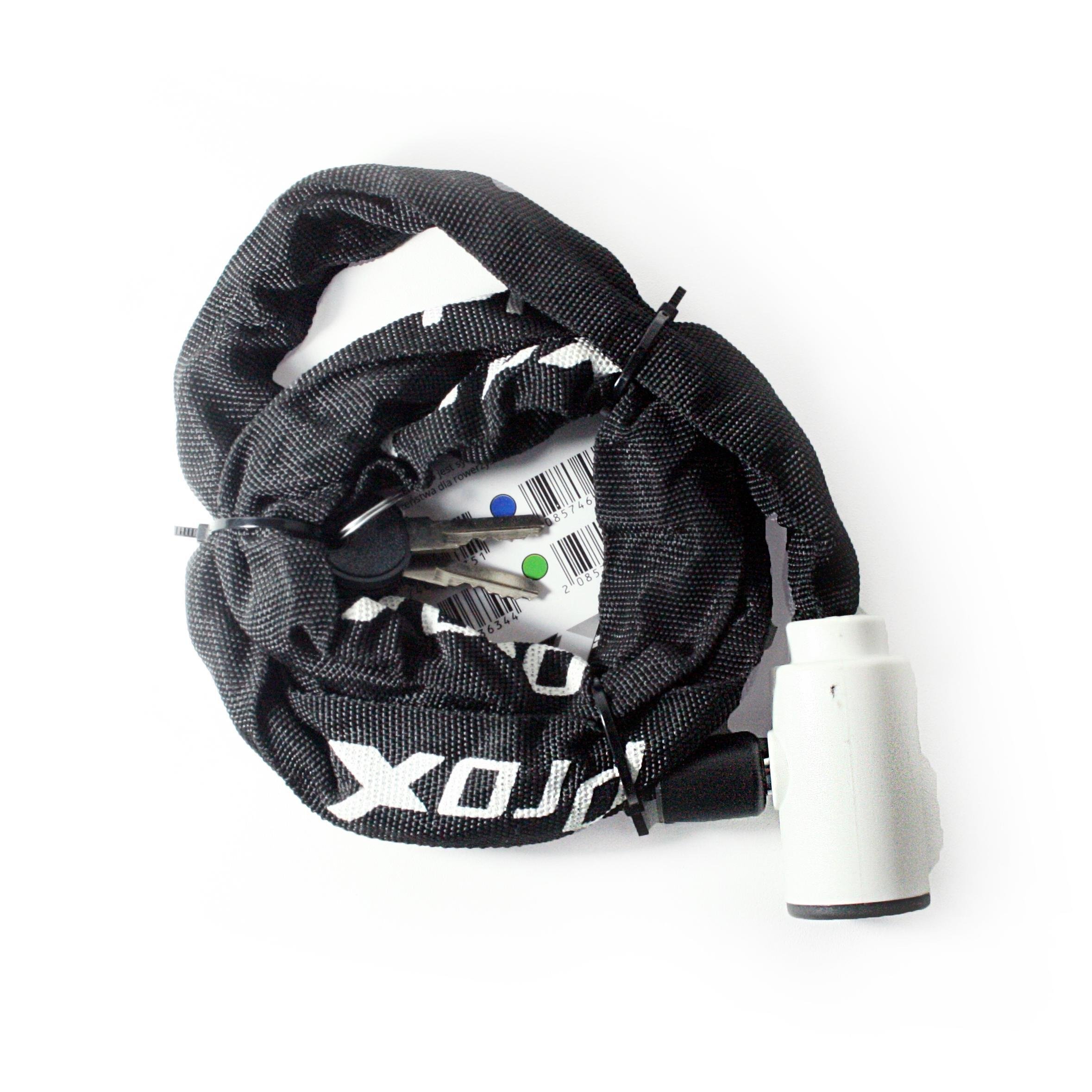 Замок велосипедний ProX Enduro5 ланцюговий під ключ 4x1100 мм Білий (G0000163)