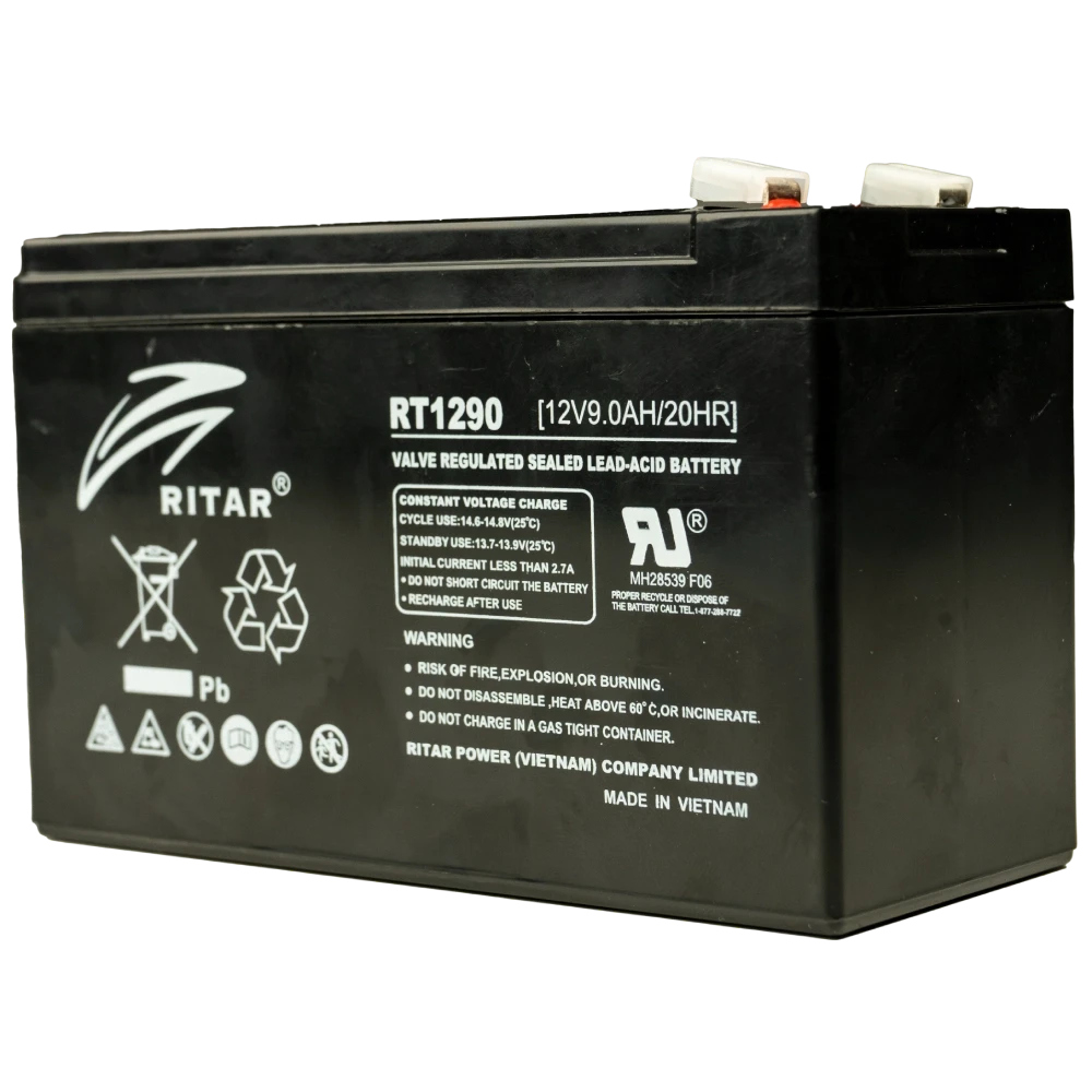 Батарея акумуляторна свинцево-кислотна Ritar RT1290 9А/г 12В (2863456698)