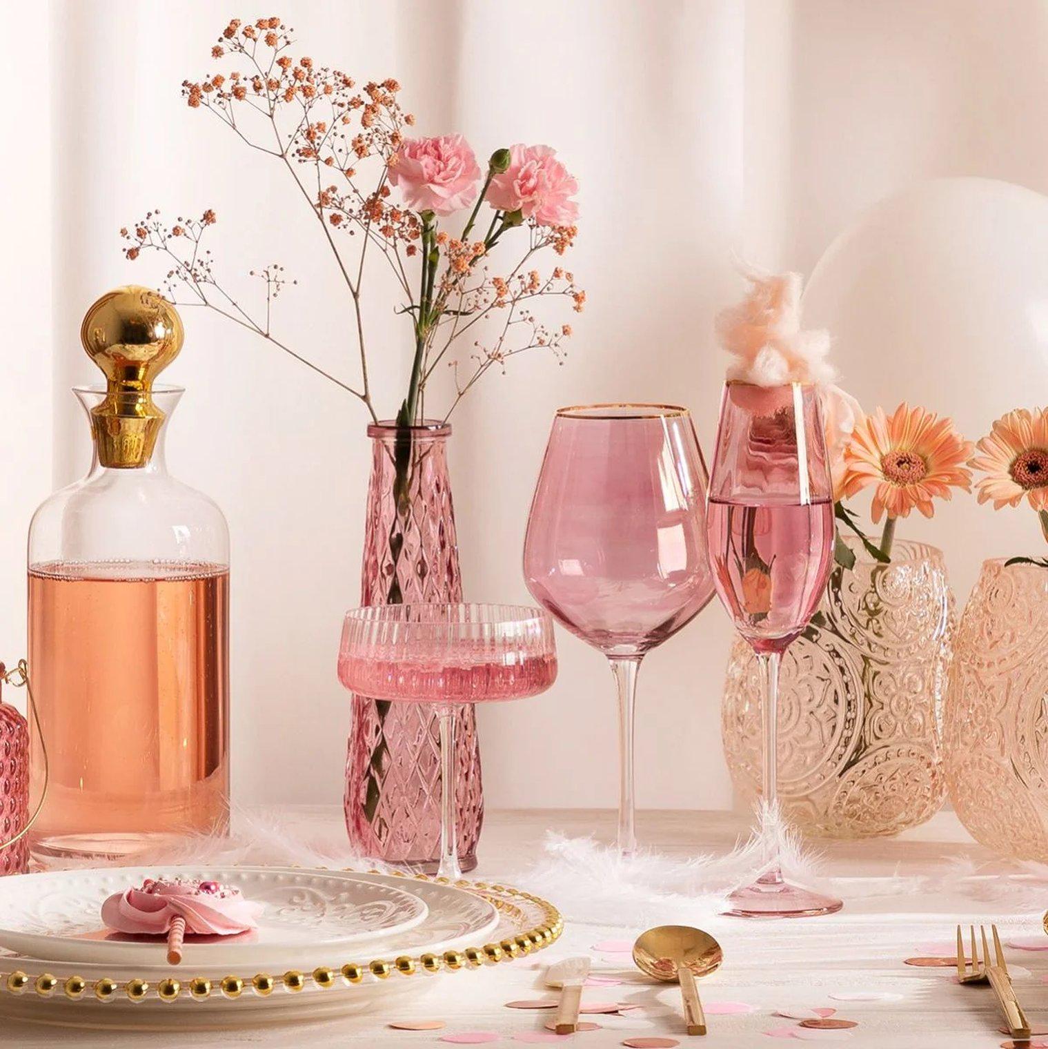 Келих для вина Homla FELICE 500 мл Рожевий (155355) - фото 6 Келих для вина Homla FELICE 500 мл Рожевий (155355) - фото 6