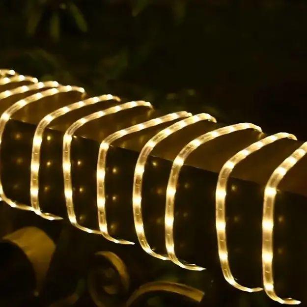 Гірлянда з сонячною батареєю 1800 mAh USB 10 м пультом управління і декількома варіантами мерехтіння і світіння (opt-105044) - фото 3