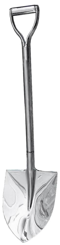 Лопата штикова MasterTool GM з нержавіючої сталі з ручкою 242х290 мм (14-6274)