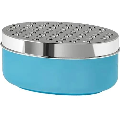 Терка Stenson R92692 с пластиковым контейнером 16х9,5х8,5 см Голубой (598300)