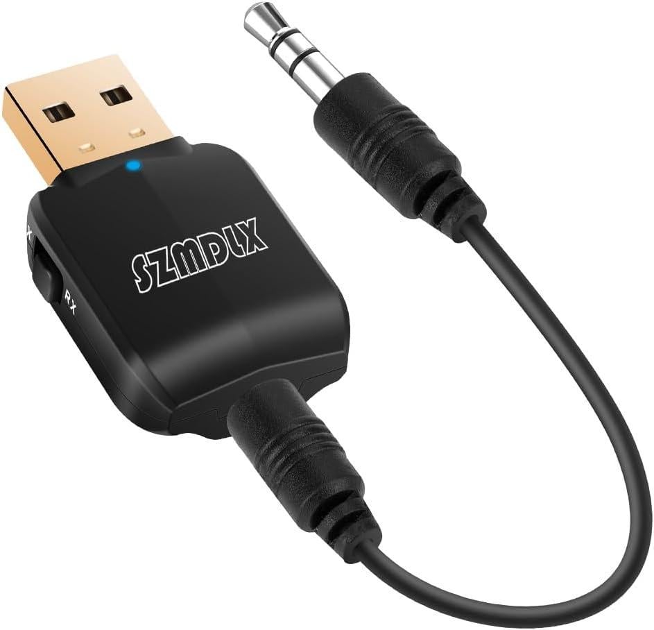 Аудиоадаптер Bluetooth SZMDLX 5.0 передатчик и приемник 3в1 AUX 3,5 мм