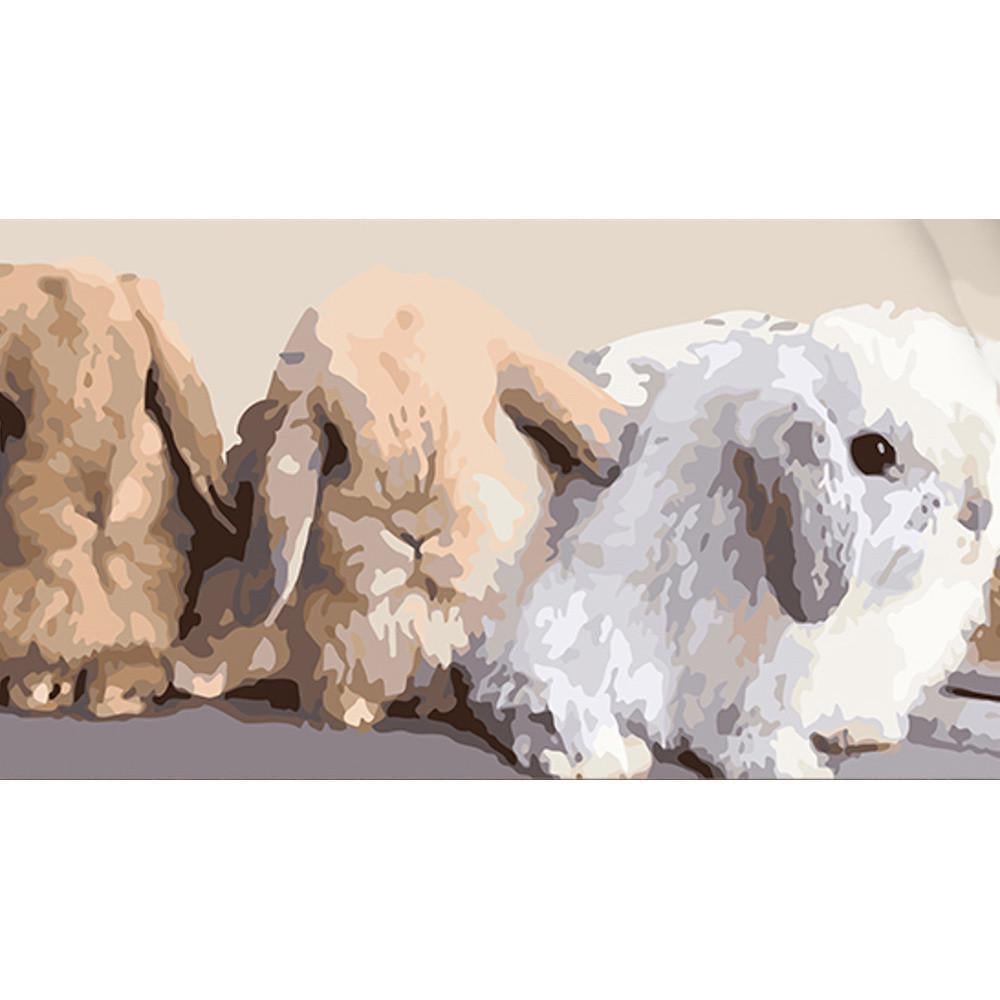 Картина по номерам Strateg Милые пушистики 50х25 см (WW191)