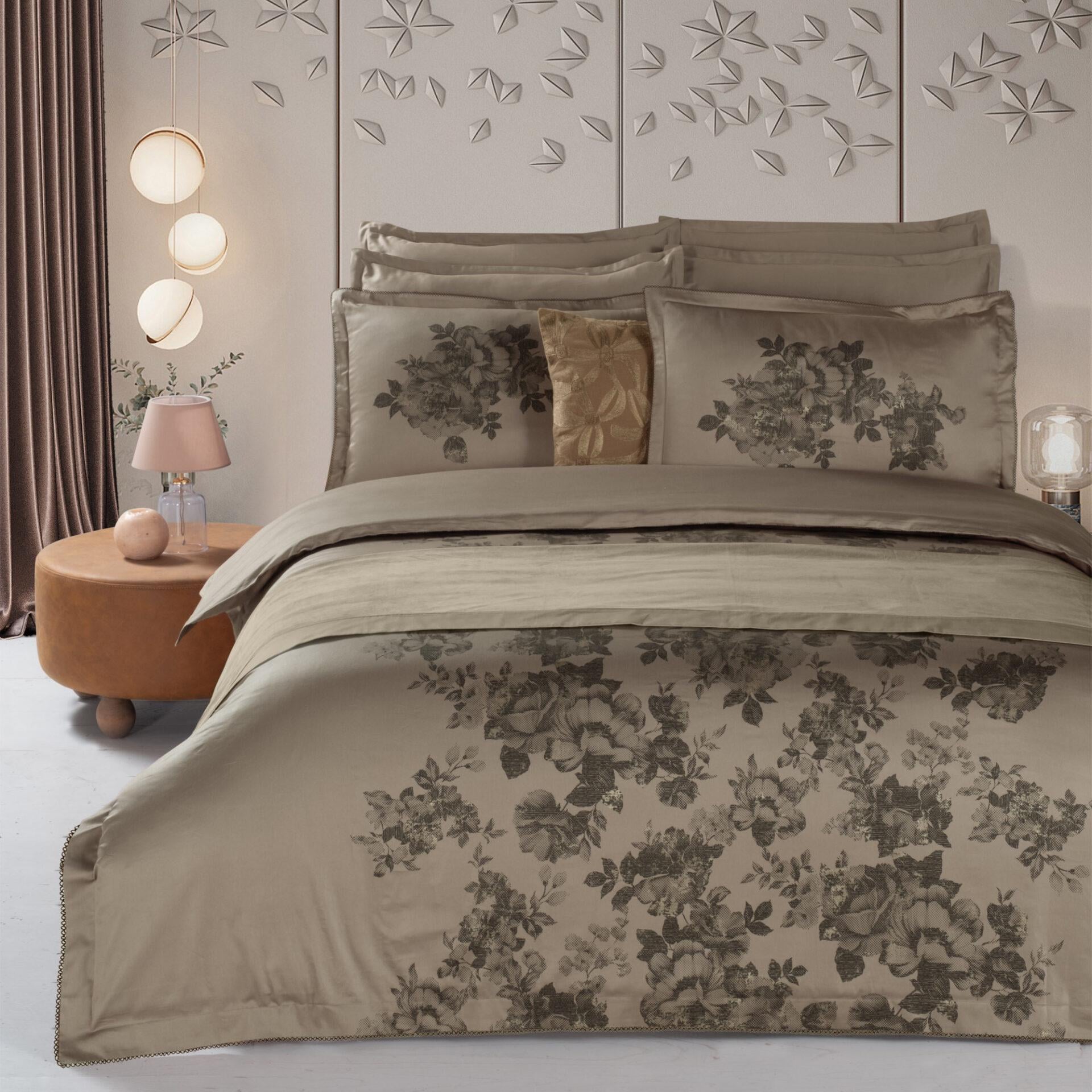 Комплект постельного белья Sarev Lili Marlen сатин делюкс 300ТС с вышивкой евро (2000022283325)