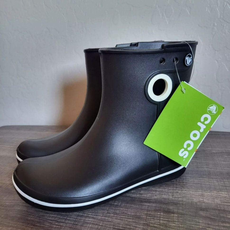 Чоботи гумові жіночі Crocs Women’s Jaunt Shorty Boot р. 42/43 Black (26585769) - фото 9