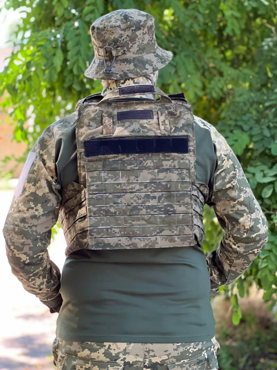 Плитоноска з трьома підсумками під магазини АК ЗСУ ММ-14 Піксель (33697) - фото 2 Плитоноска з трьома підсумками під магазини АК ЗСУ ММ-14 Піксель (33697) - фото 2