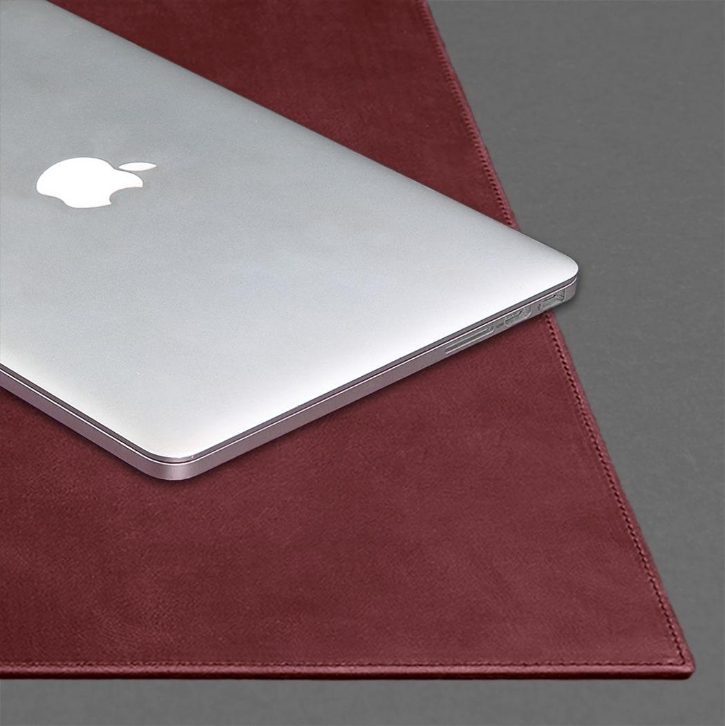 Накладка на стол руководителя кожаная 1.0 Crazy Horse Бордовый (A-027164) - фото 3 Накладка на стол руководителя кожаная 1.0 Crazy Horse Бордовый (A-027164) - фото 3