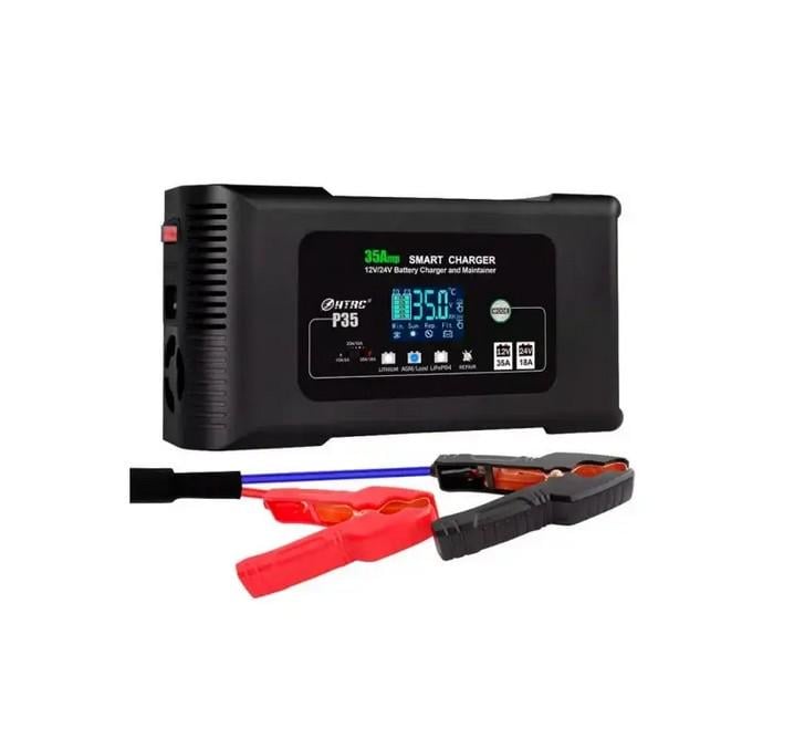 Зарядное устройство HTRC P35 ток 35A/20A/10A для 12 В и 24 В LiFePO4 свинцово-кислотных AGM и GEL (9776536)