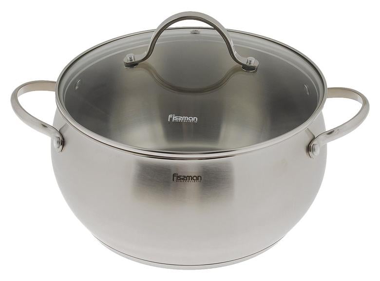 Каструля Fissman Martinez 2,5 л пузата з нержавіючої сталі (FN-SS-5137)