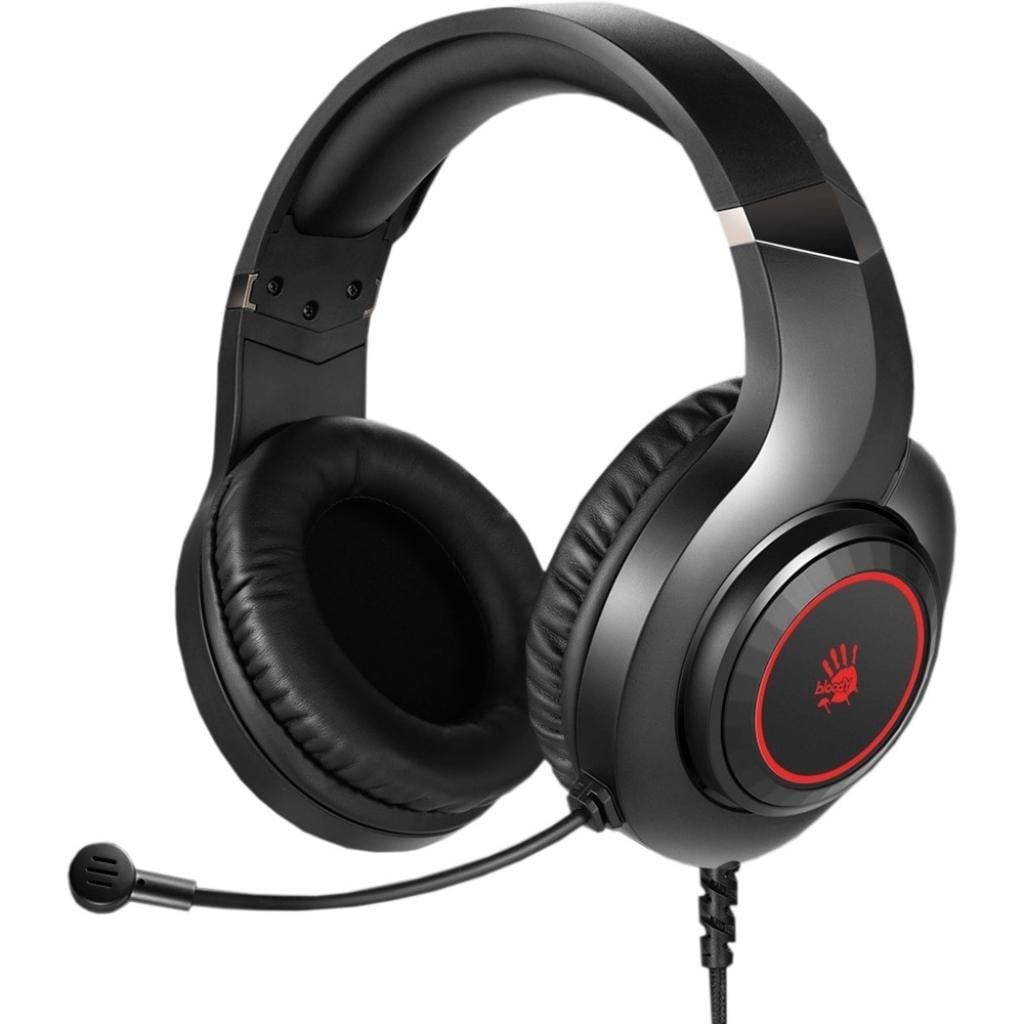 Навушники ігрові BLOODY G220 mini-jack 3,5 мм 50 мм з мікрофоном кабель 2 м Black (36273855)