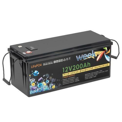 Тяговый аккумулятор Weekender FT12200D 12V 200A/h LiFepo4 дисплей