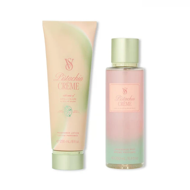 Набор Victoria's Secret Pistachio Crème лосьон 236 мл со спреем 250 мл (90276362)