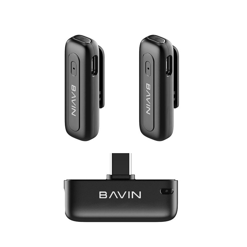 Петличный микрофон беспроводной BAVIN MP-106 AI noise reduction Type-C Black (37225370) Петличный микрофон беспроводной BAVIN MP-106 AI noise reduction Type-C Black (37225370)