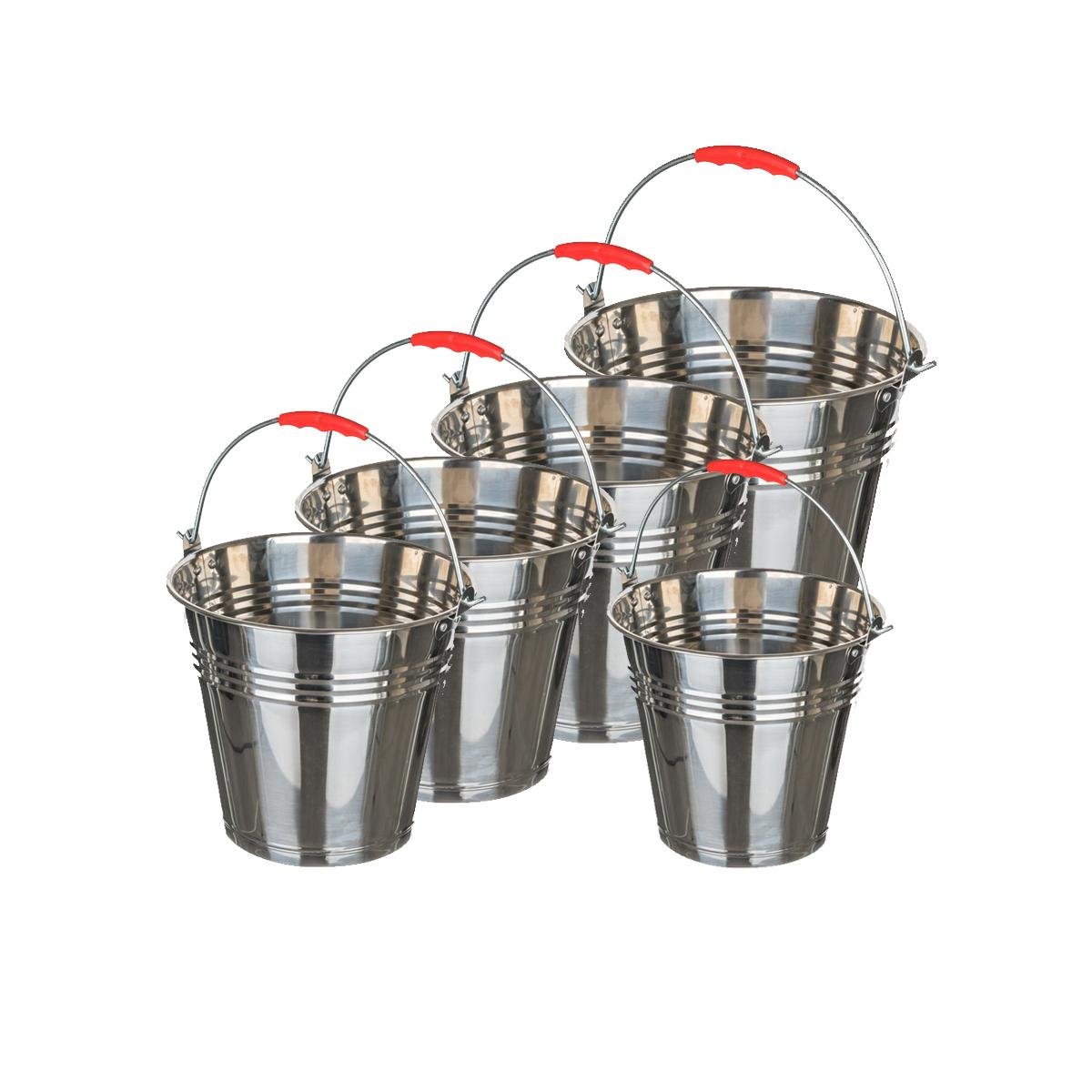 Набір відер 5 штук 6 л/8 л/10 л/12 л/20 л