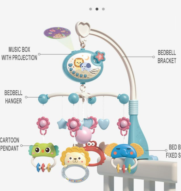 Музыкальный проектор мобиль-ночник/карусель с подвесными элементами Солнечный Зайчик PL-724-89 (2536344153) - фото 5 Музыкальный проектор мобиль-ночник/карусель с подвесными элементами Солнечный Зайчик PL-724-89 (2536344153) - фото 5