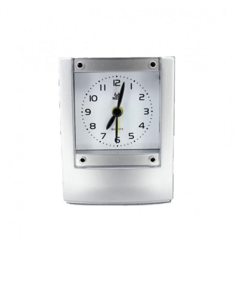 Годинник настільний Pearl Bi з будильником 9,5х7,5 см Сірий (21754241) Годинник настільний Pearl Bi з будильником 9,5х7,5 см Сірий (21754241)