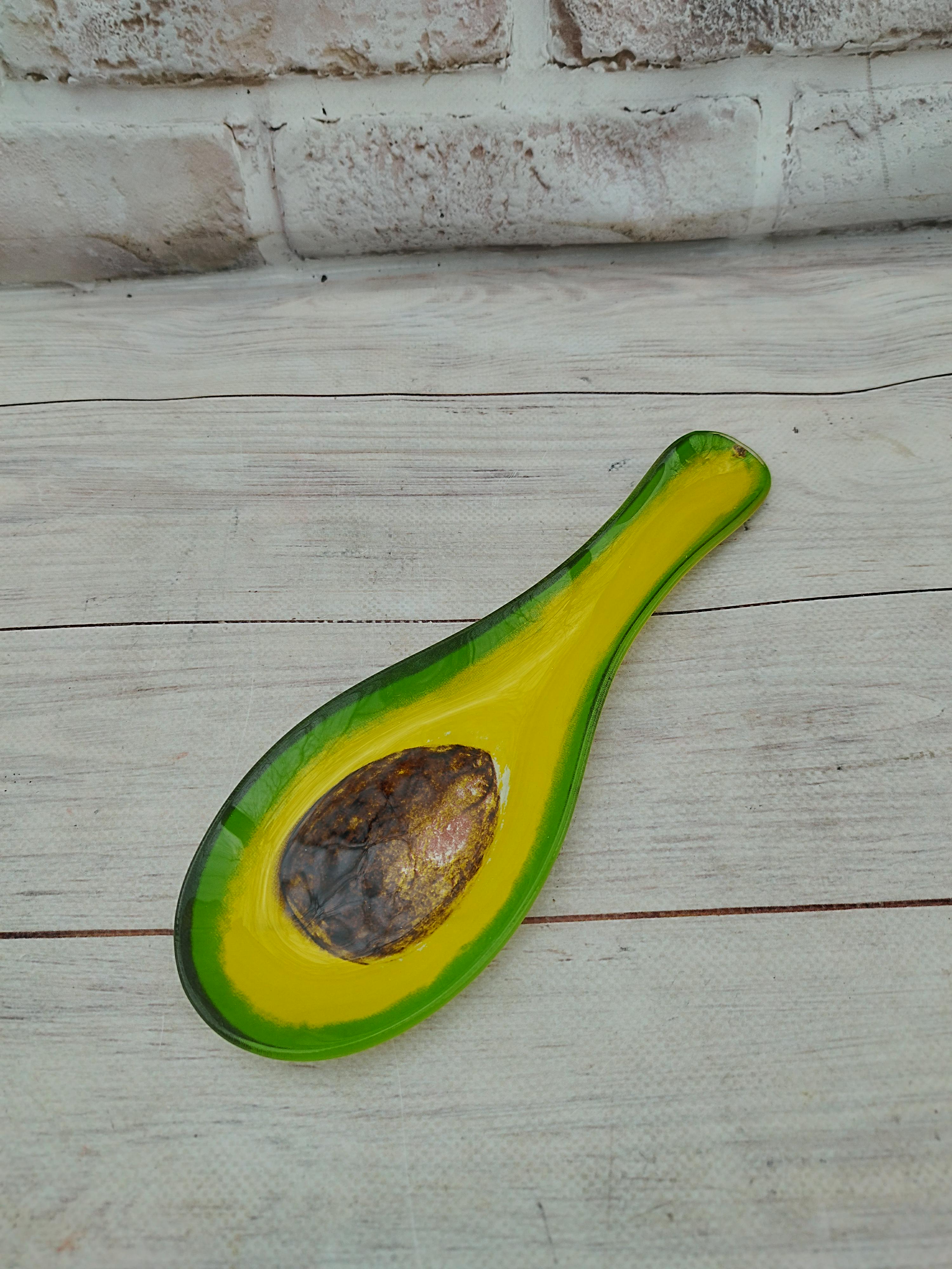 Підставка під ложку Viva Авокадо скло 23 см (SP04-B-1)