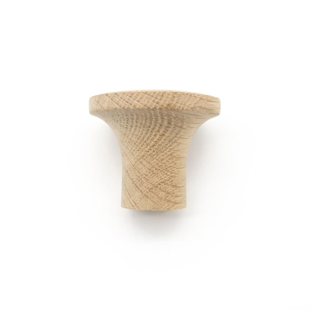 Крючок деревянный мебельный для одежды ø50 мм 1 шт. Дуб (48898) - фото 2