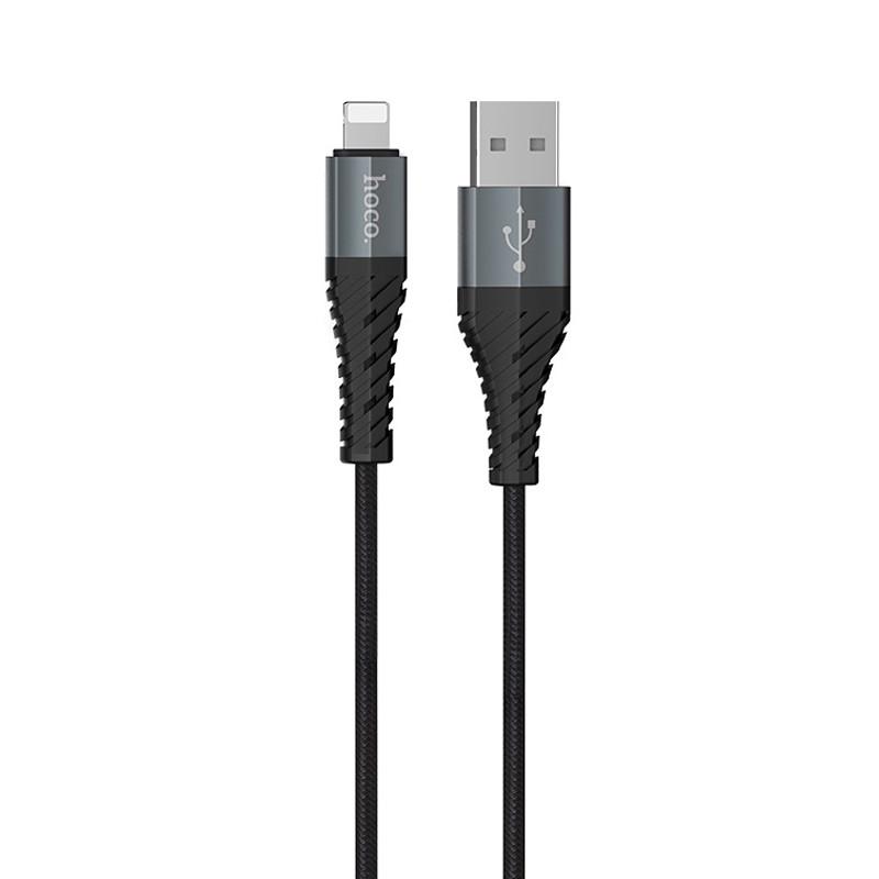Кабель дата Hoco X38 Cool Lightning 1 м Black (00000034569_1)