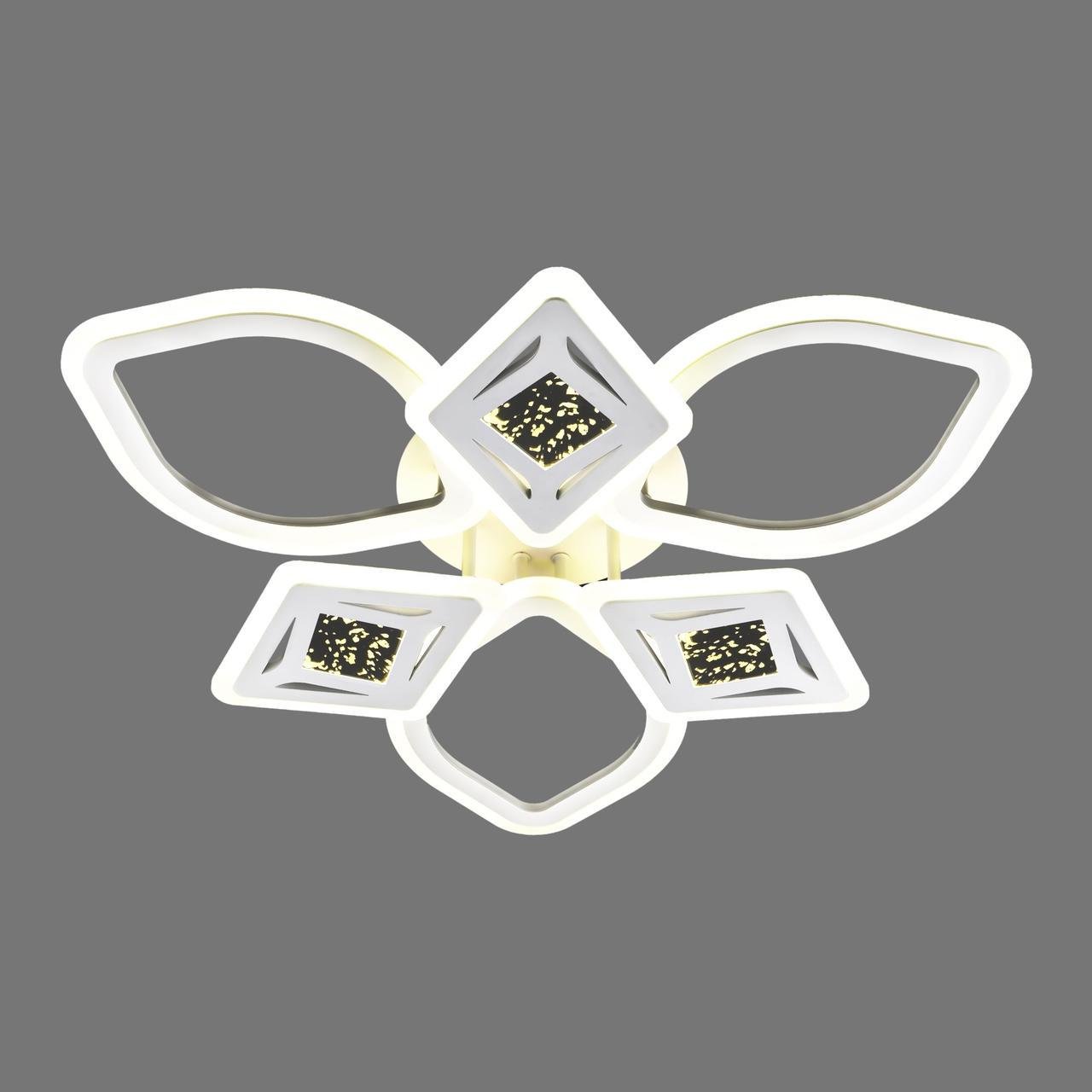 Люстра світлодіодна Valeso на шість плафонів 144W 3000-6000К Білий (V 2134-3 3C WH)