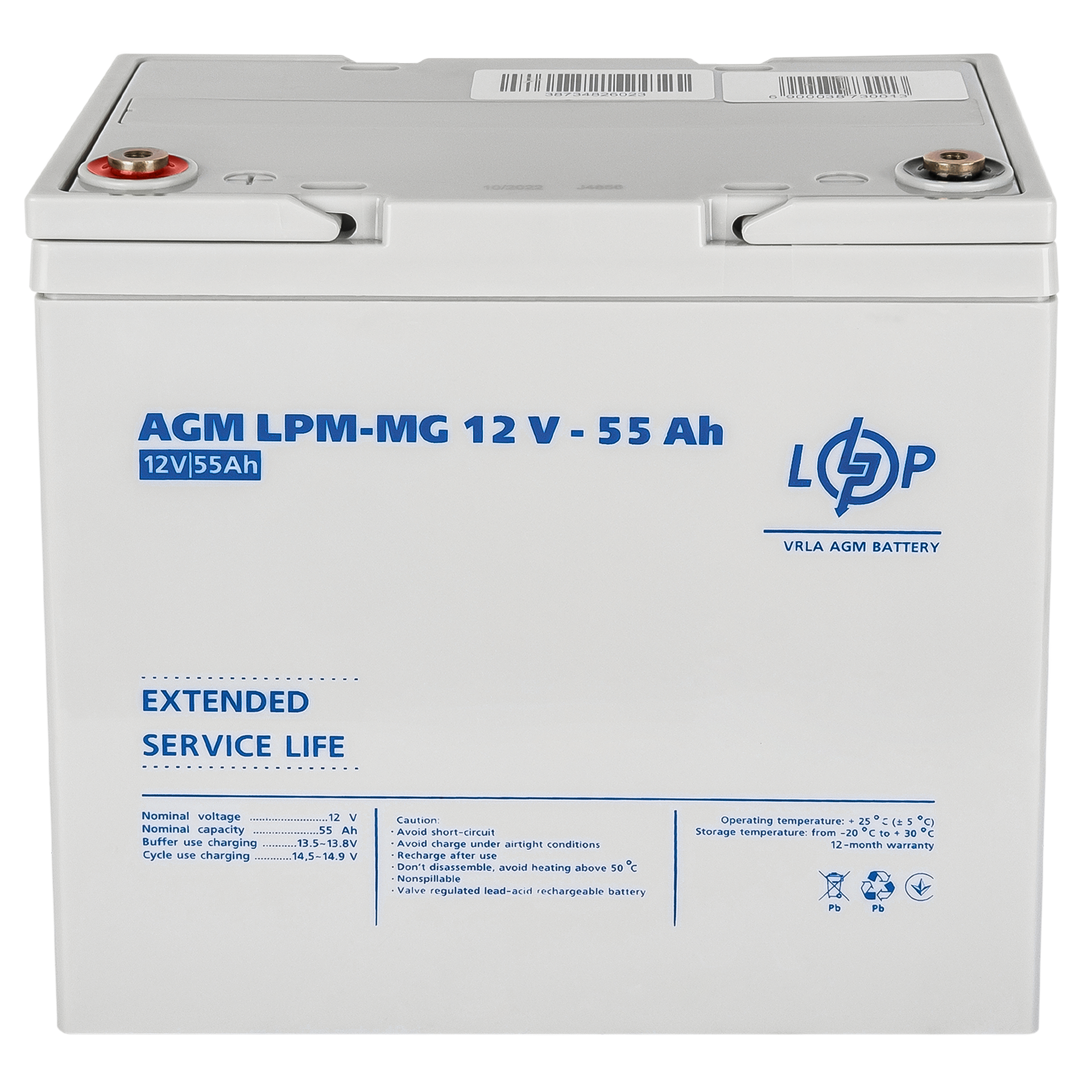 Акумулятор мультигелевий LogicPower LPM-MG 12V-55 Ah (26454498) - фото 3