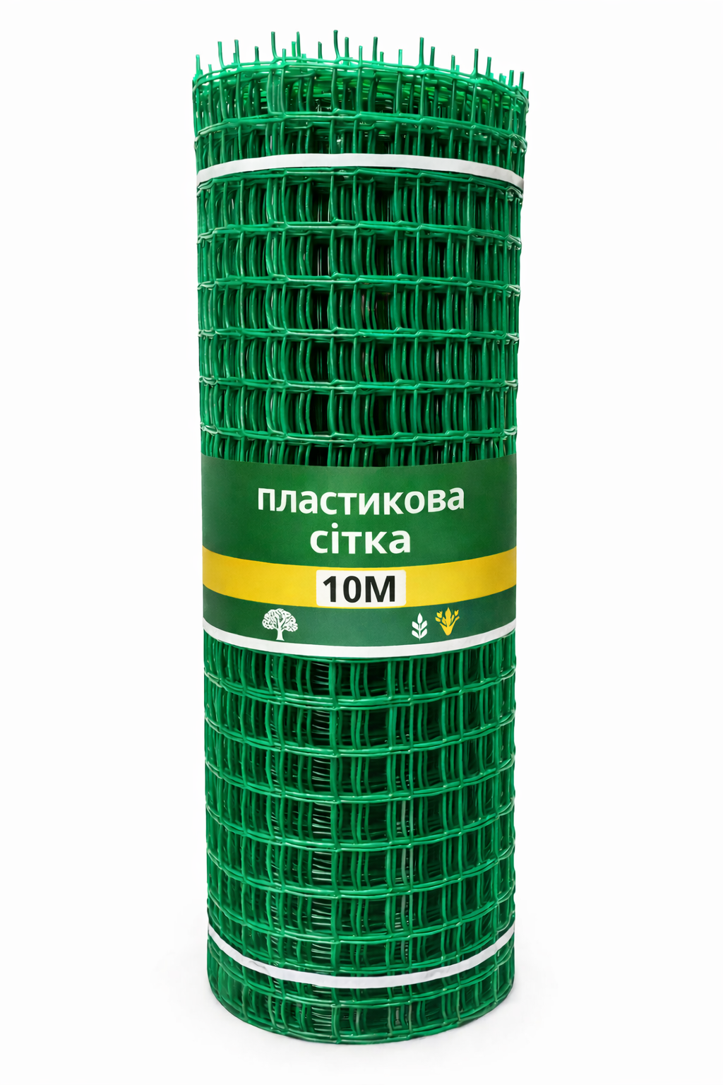 Сітка пластикова Клевер для огорож та саду 50х50 мм/1х10 м Світло-зелений (32370745) Сітка пластикова Клевер для огорож та саду 50х50 мм/1х10 м Світло-зелений (32370745)