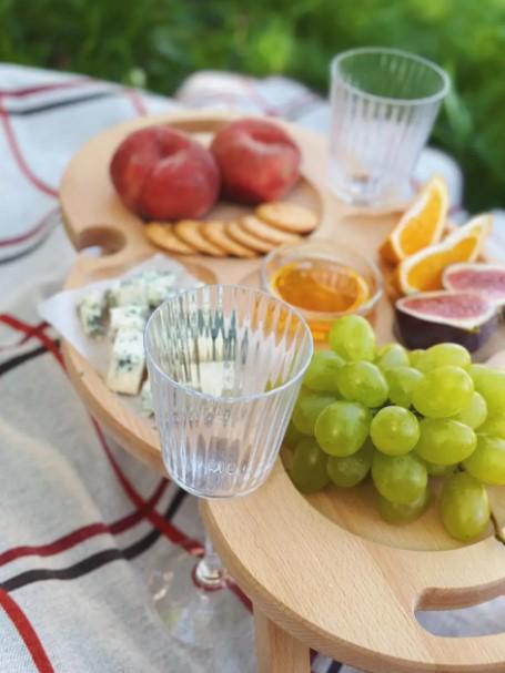 Столик винный из бука 30х50х19 см (006ст) - фото 4