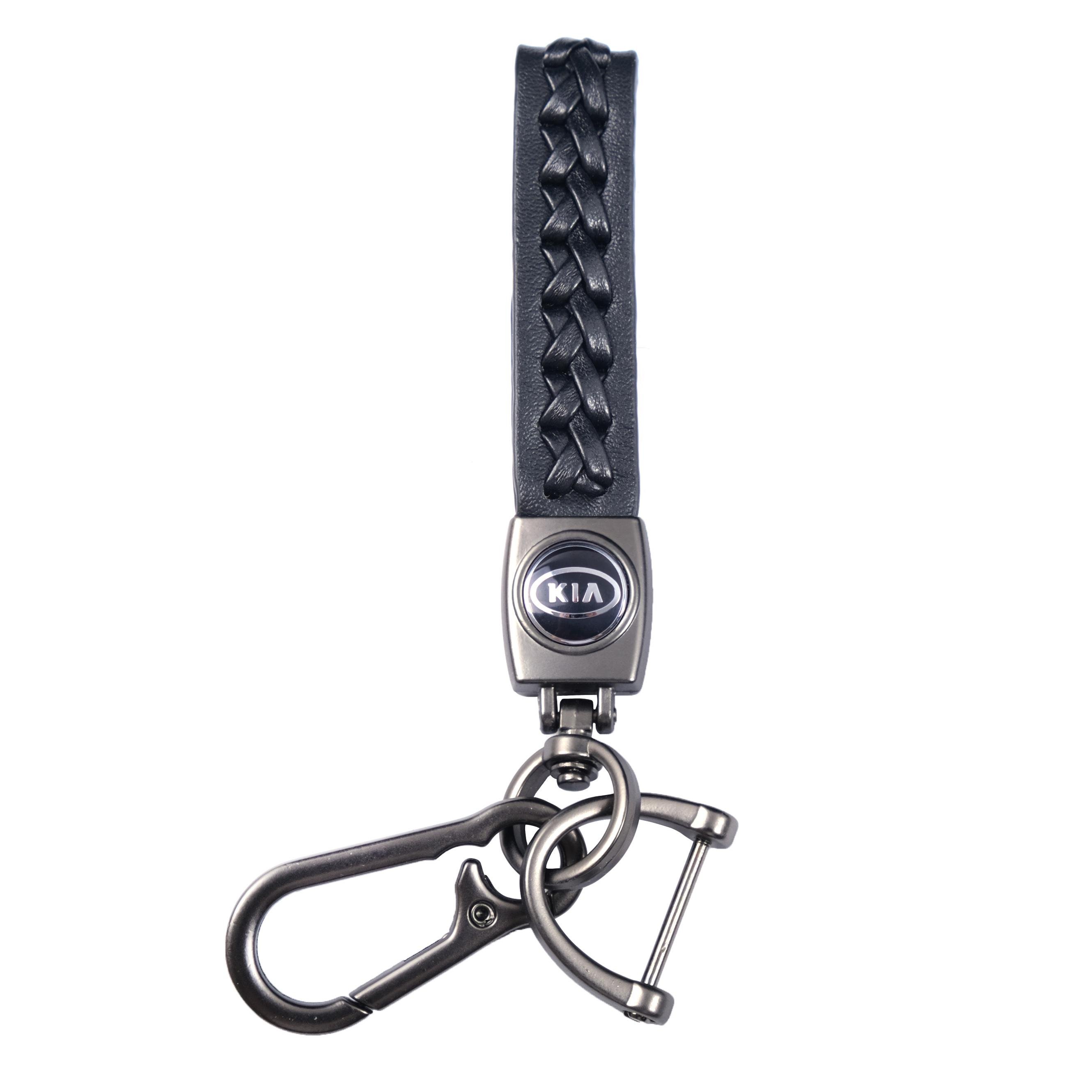 Брелок на ключи Kia с джутом и карабином пакет/отвертка (271515) Брелок на ключи Kia с джутом и карабином пакет/отвертка (271515)