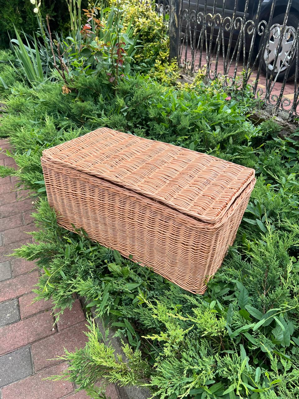 Корзина плетеная с крышкой Сімейний Затишок (27277000) - фото 10 Корзина плетеная с крышкой Сімейний Затишок (27277000) - фото 10