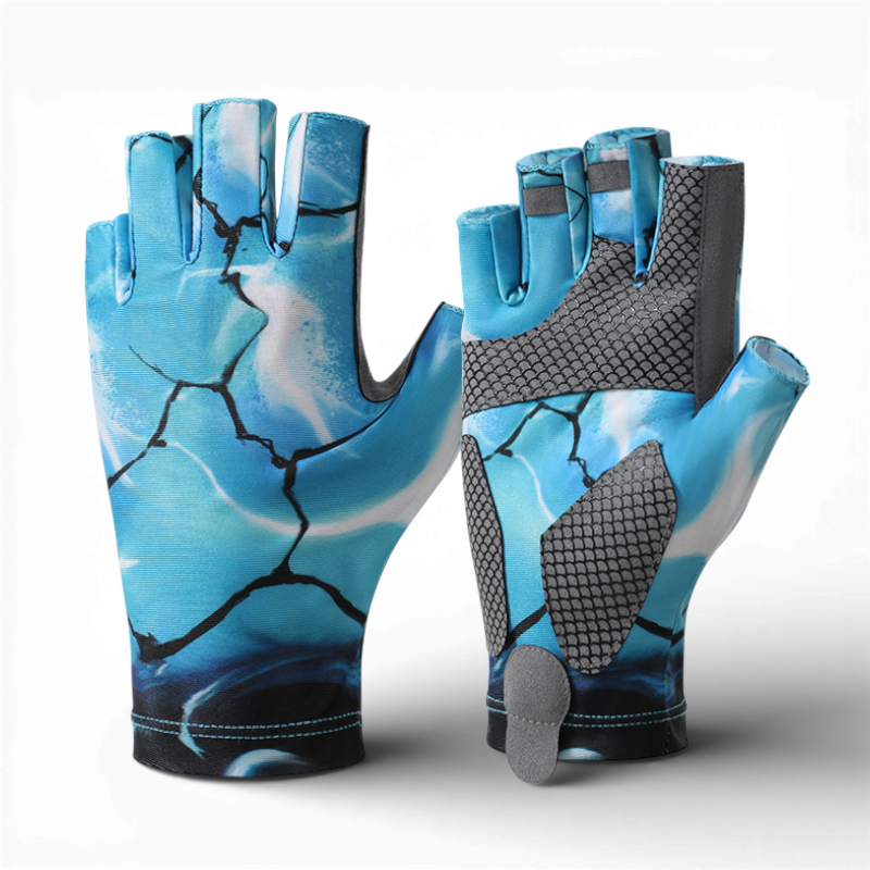 Перчатки без пальцев для рыбалки GDragon нейлон Голубой (31793854) Перчатки без пальцев для рыбалки GDragon нейлон Голубой (31793854)