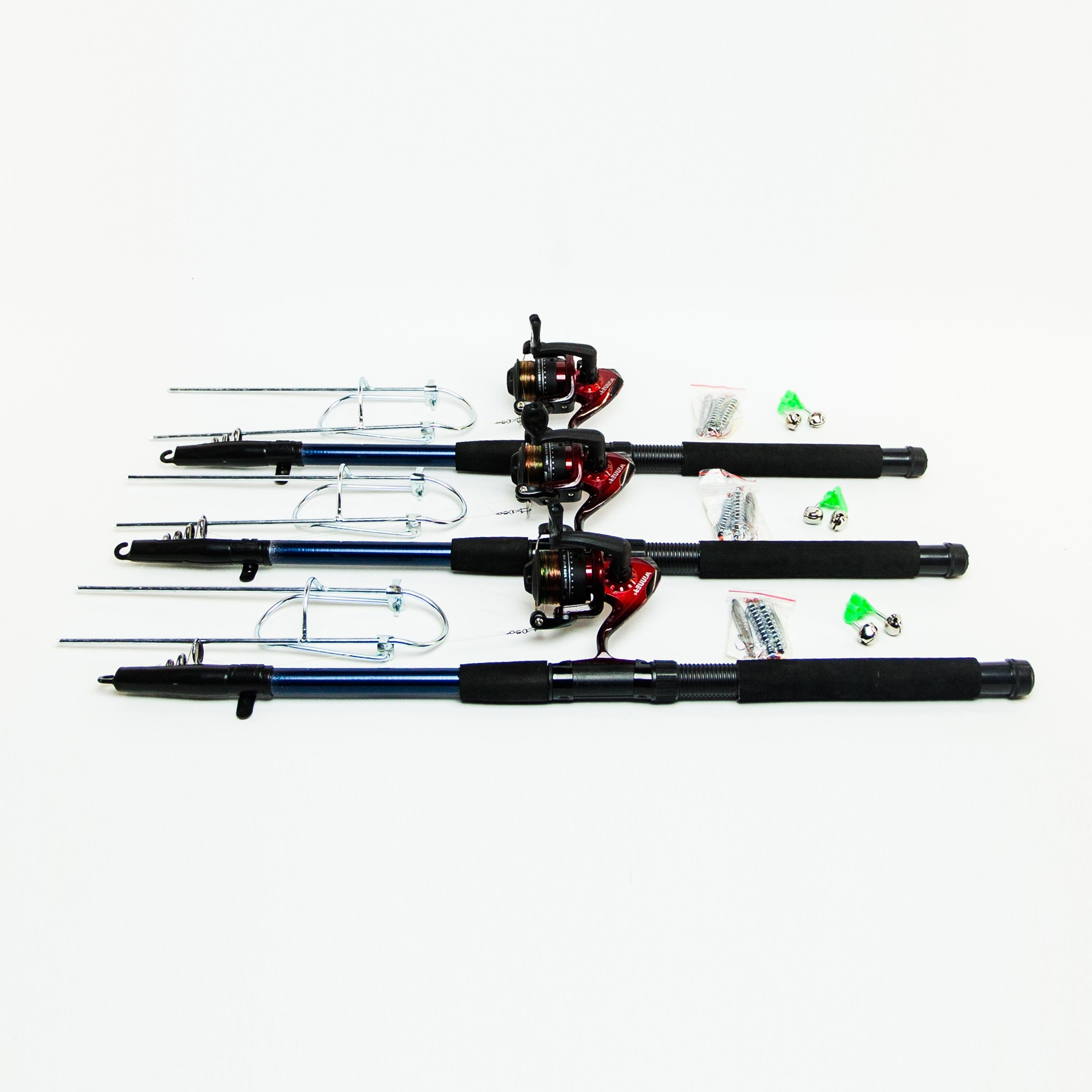 Спиннинги SR 2,7 м с катушками в сборе 3 шт.