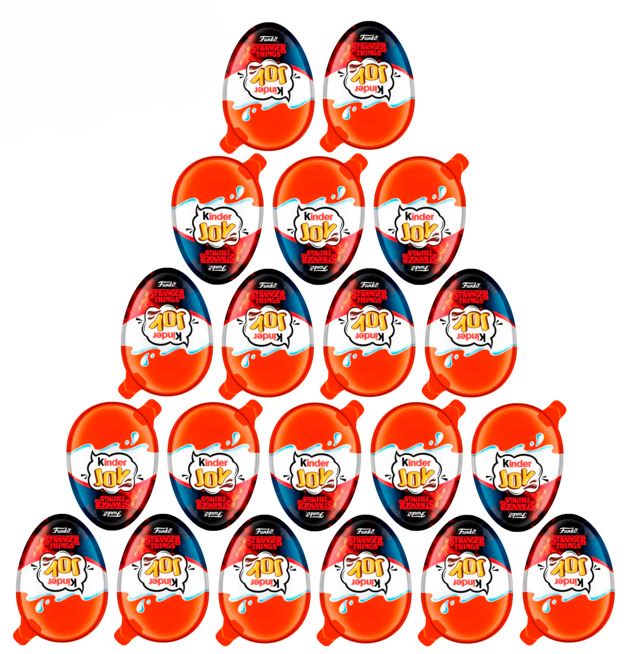 Набор шоколадных яиц Kinder Joy Funko Netflix Stranger Things 20 шт. по 20 г (2896035113)
