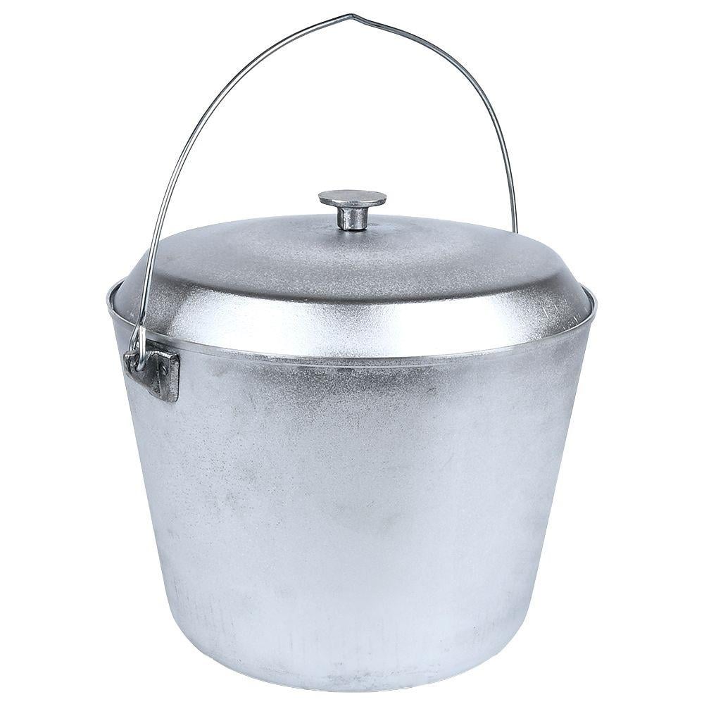 Казан алюмінієвий туристичний з кришкою та дужкою 12 л (30864)