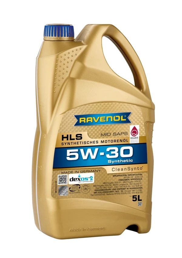 Моторна олива RAVENOL HLS 5W-30 синтетика 5 л (1111119-005) Моторна олива RAVENOL HLS 5W-30 синтетика 5 л (1111119-005)