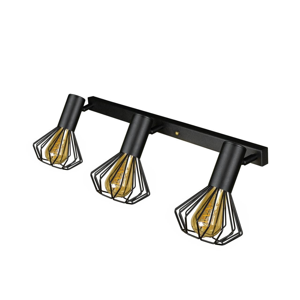 Спот MSK ELECTRIC Diadem под три лампы Е27 Черный (NL 22151-3) - фото 3