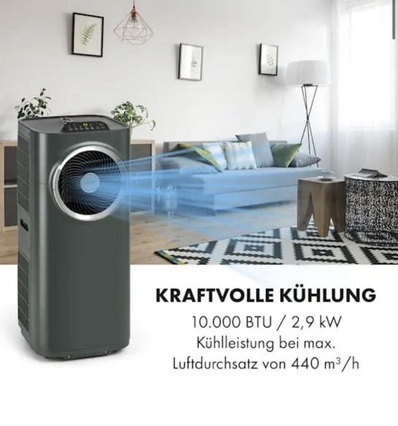 Кондиционер KLARSTEIN Kraftwerk Eco Smart 11 3в1 11500 BTU ДУ-пульт с приложением 3,3 кВт 59 м2 Зеленый (10040190) - фото 4 Кондиционер KLARSTEIN Kraftwerk Eco Smart 11 3в1 11500 BTU ДУ-пульт с приложением 3,3 кВт 59 м2 Зеленый (10040190) - фото 4