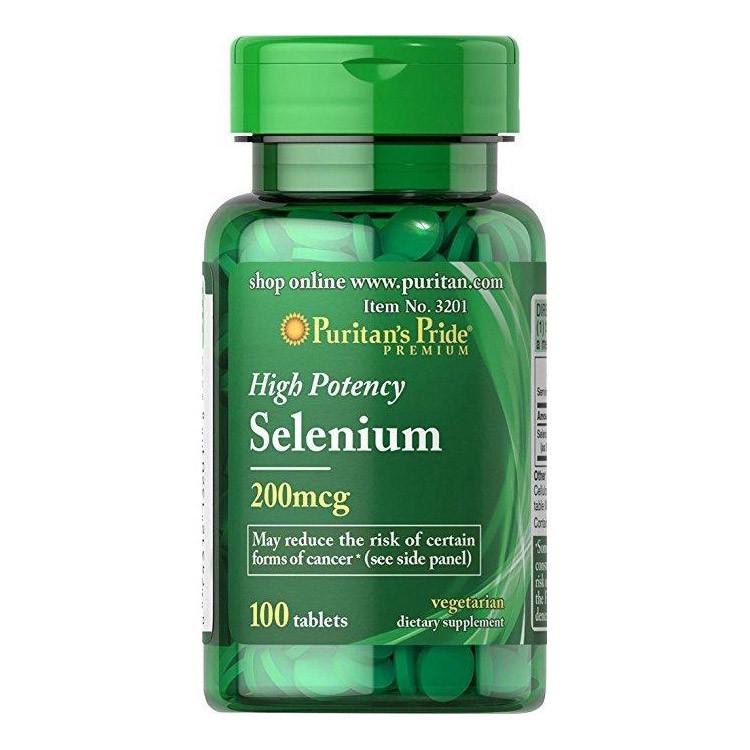 Селен Puritan's Pride Selenium 200 мкг 100 капс. (08975-01)