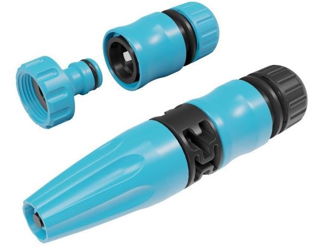 Набір для поливу Cellfast BASIC прямий зрошувач з 2 конекторами 1/2-5/8" і адаптером 3/4" (50-500)