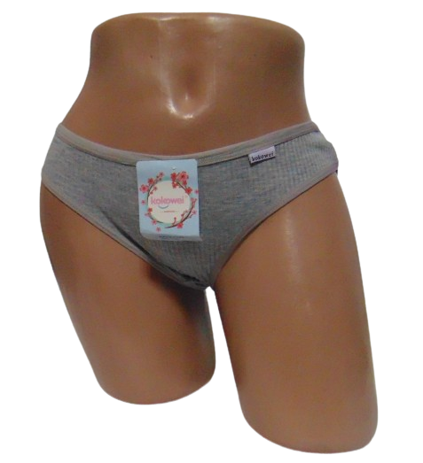 Труси жіночі Kokowei 2343 в рубчик L Сірий (2174493436)