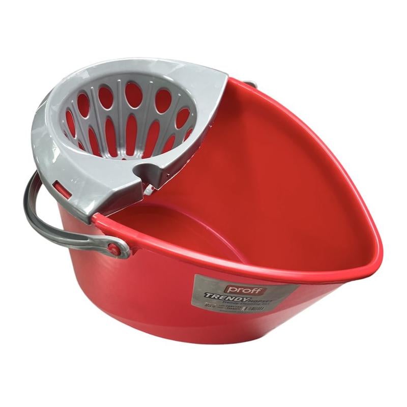 Ведро для уборки с отжимом Trendy PROFF PF2601109 10,5 л (26357214) - фото 3