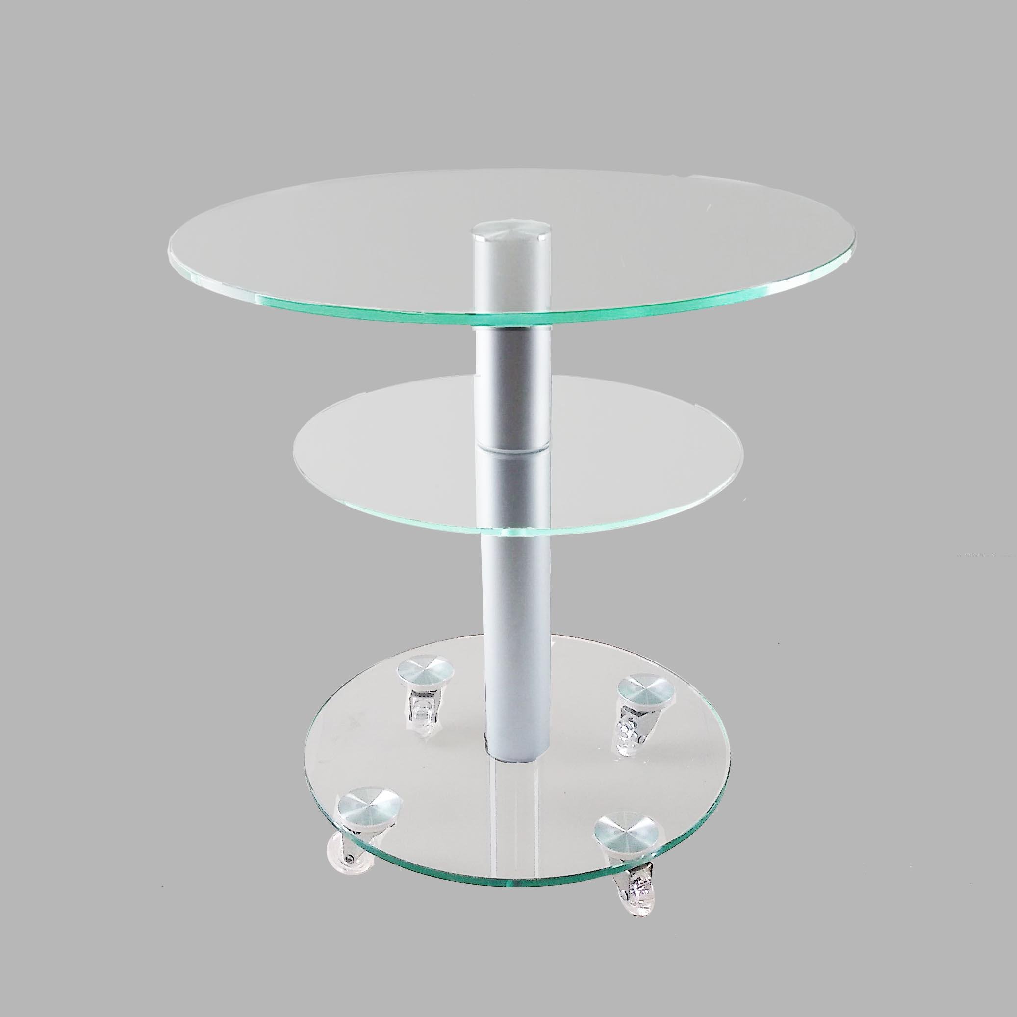 Стол журнальный стеклянный Commus Bravo Standart O ccc-alm60 Прозрачный (433320259) - фото 3 Стол журнальный стеклянный Commus Bravo Standart O ccc-alm60 Прозрачный (433320259) - фото 3