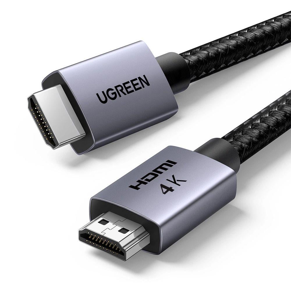 Кабель HDMI 2.0 UGREEN HD153 4K60Hz Cable with Braided 3 метра серый (25300)