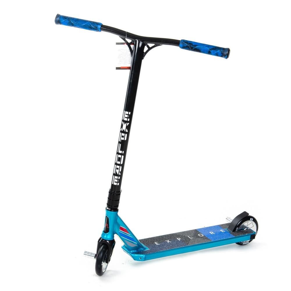 Самокат трюковый Explore Aston HIC + пеги Голубой