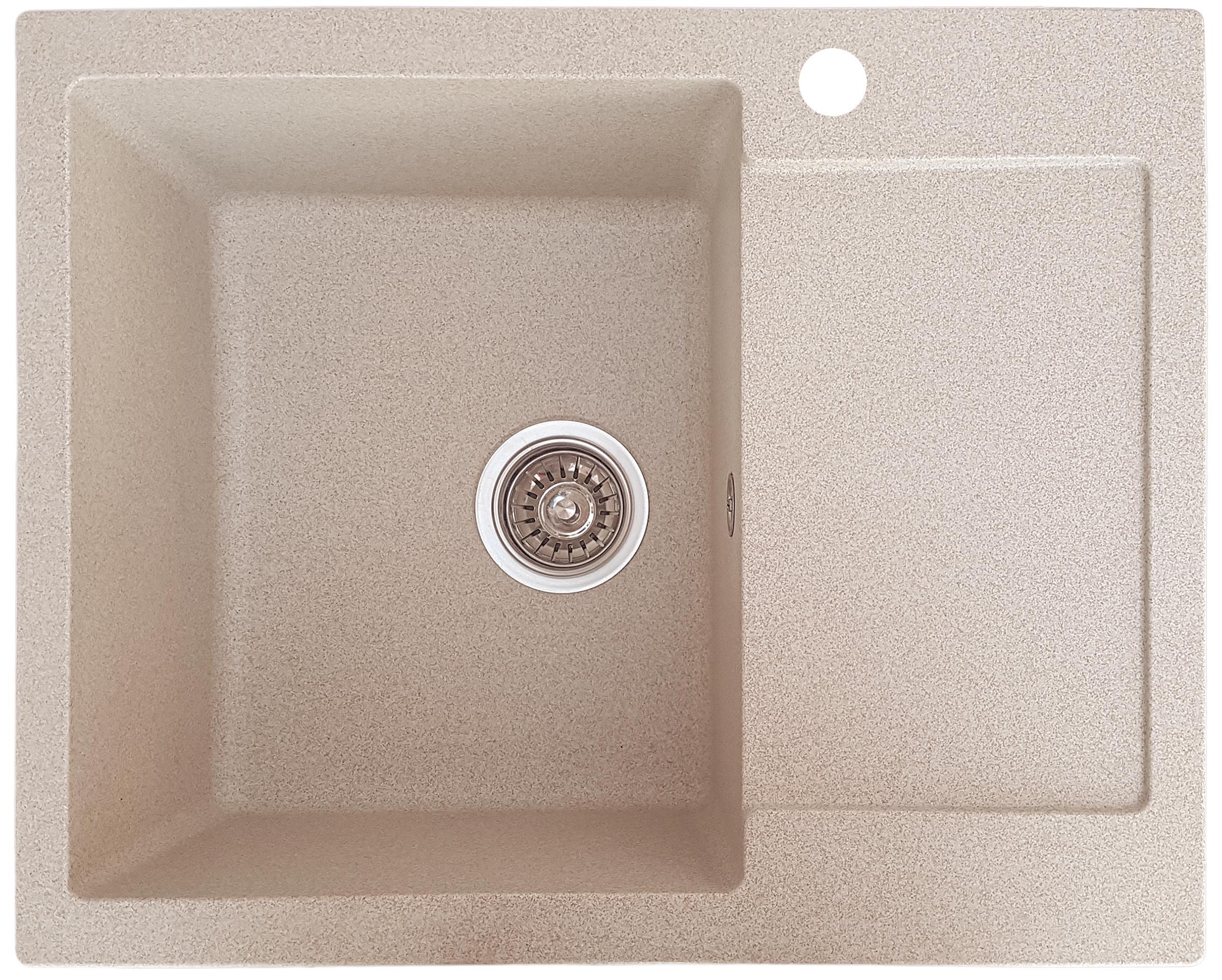 Мойка кухонная Valetti 26R 620x500 мм Бежевый